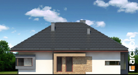 Maja punastes pihlakates (N) vaade